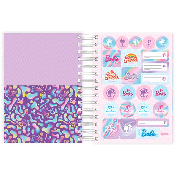 Agenda Diária 2025 Barbie, 176 folhas, 2514582, Spiral Brb - PT 1 UN