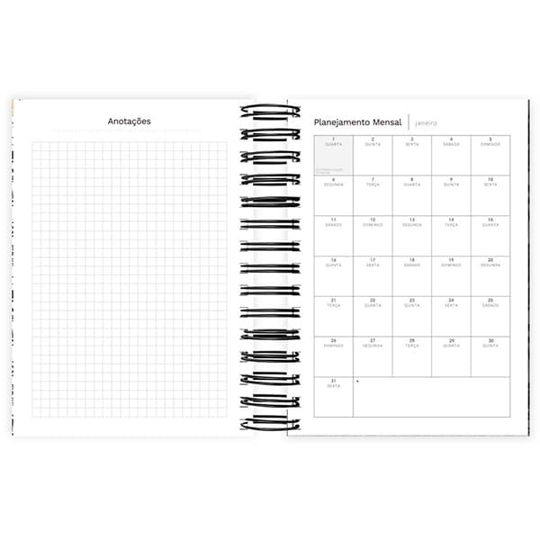 Agenda Diária 2025 Garfield, 176 folhas, 2512328, Spiral Gar - PT 1 UN