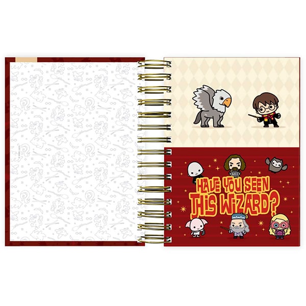 Agenda Diária 2025 Harry Potter Charms, 176 folhas, 2512335, Spiral Hpc - PT 1 UN