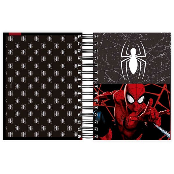 Agenda Diária 2025 Homem Aranha Spiderman Marvel, 176 folhas, 2512366 Spiral Mha - PT 1 UN