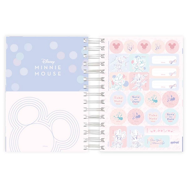 Agenda Diária 2025 Minnie Style, 176 folhas, 2514636, Spiral Mis - PT 1 UN