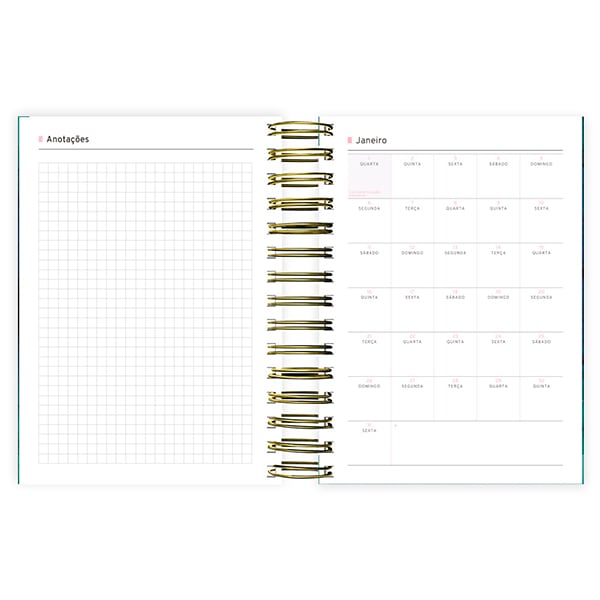 Agenda diária 2025, Multiverso, 176 folhas, 2511963, Spiral Mlt - PT 1 UN