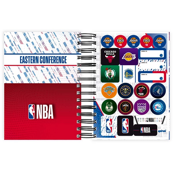 Agenda Diária 2025 NBA, 176 folhas, 2512380, Spiral Nba - PT 1 UN