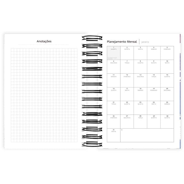 Agenda Diária 2025 NBA, 176 folhas, 2512380, Spiral Nba - PT 1 UN