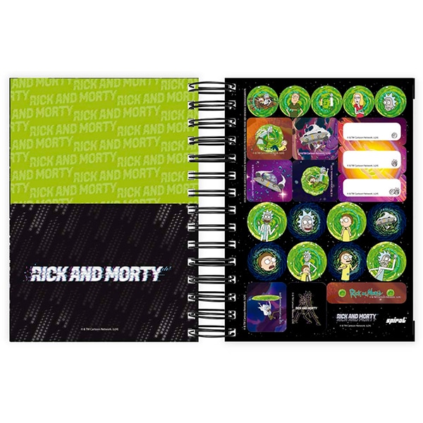 Agenda Diária 2025 Rick e Morty, 176 folhas, 2512823, Spiral Rem - PT 1 UN