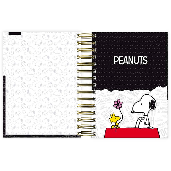 Agenda Diária 2025 Snoopy, 176 folhas, 2512427, Spiral Sno - PT 1 UN