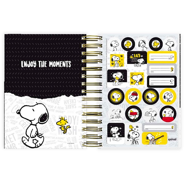 Agenda Diária 2025 Snoopy, 176 folhas, 2512427, Spiral Sno - PT 1 UN