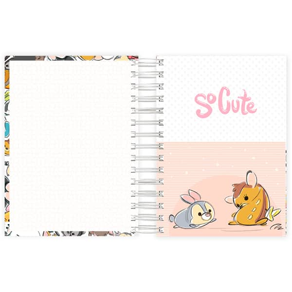 Agenda Diária 2025 Tsum Tsum, 176 folhas, 2512373, Spiral Tsum - PT 1 UN