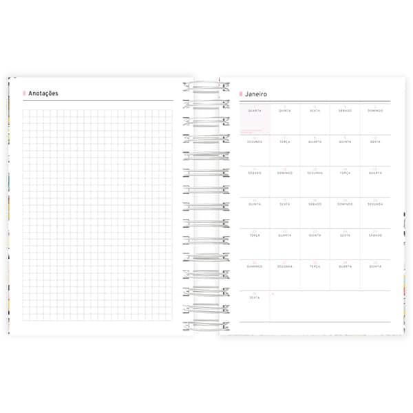 Agenda Diária 2025 Tsum Tsum, 176 folhas, 2512373, Spiral Tsum - PT 1 UN