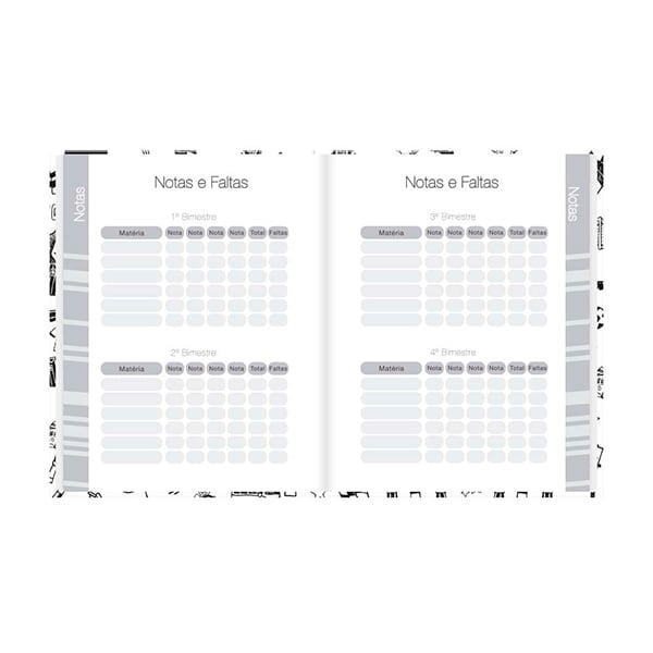 Agenda Permanente, 114 Folhas, 2514896, Corinthians Spiral Sccp - PT 1 UN