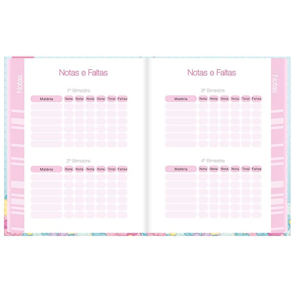 Agenda Permanente Hello Kitty, 114 folhas, 2514919, Spiral Hki - PT 1 UN