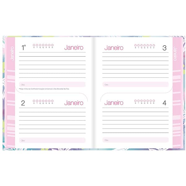 Agenda permanente, Stitch, 114 folhas, 2512007, Spiral Ds - PT 1 UN