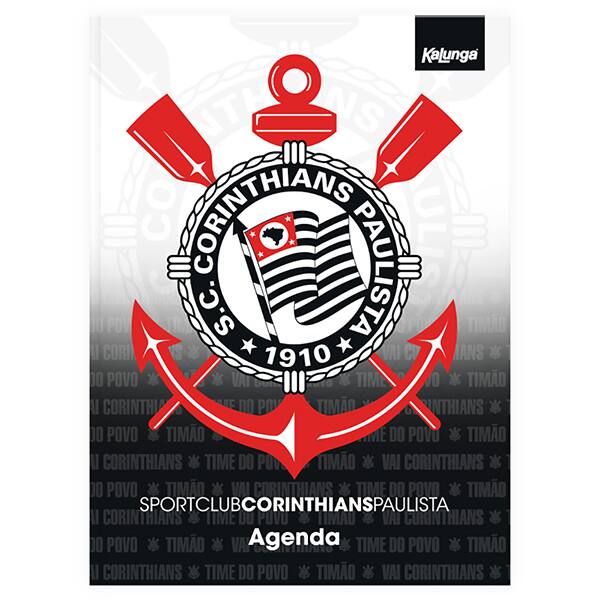 Agenda permanente, Corinthians, 114 folhas, 2635532, Spiral Sccp - PT 1 UN