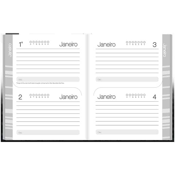 Agenda permanente, Corinthians, 114 folhas, 2635532, Spiral Sccp - PT 1 UN