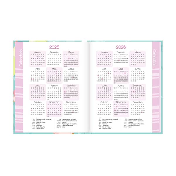 Agenda permanente, Corujinhas, 114 folhas, 2635136, Spiral Cor - PT 1 UN