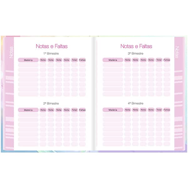 Agenda permanente Sereia 2635167 Spiral Ten PT 1 UN
