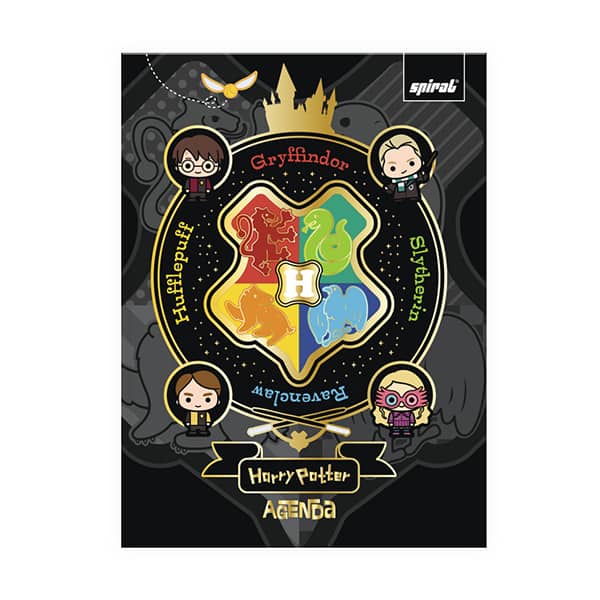 Agenda permanente, Harry Potter Charms, 114 folhas, 2635303, Spiral Hpc - PT 1 UN