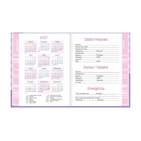 Agenda permanente Hello Kitty 2635310 Spiral Hki PT 1 UN