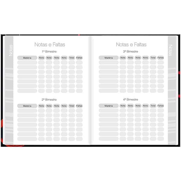 Agenda permanente, Marvel Emoji, 114 folhas, 2635549, Spiral Mve - PT 1 UN