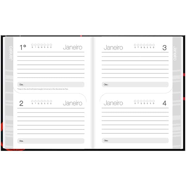 Agenda permanente, Marvel Emoji, 114 folhas, 2635549, Spiral Mve - PT 1 UN