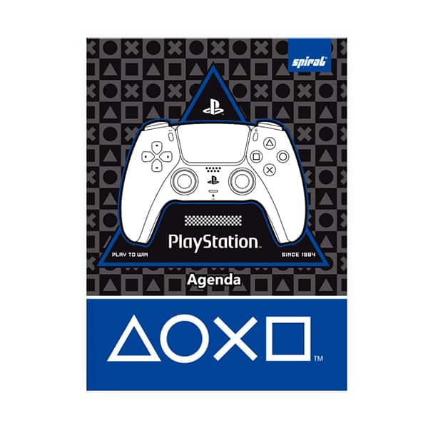 Agenda permanente, Playstation, 114 folhas, 2635563, Spiral Ps - PT 1 UN