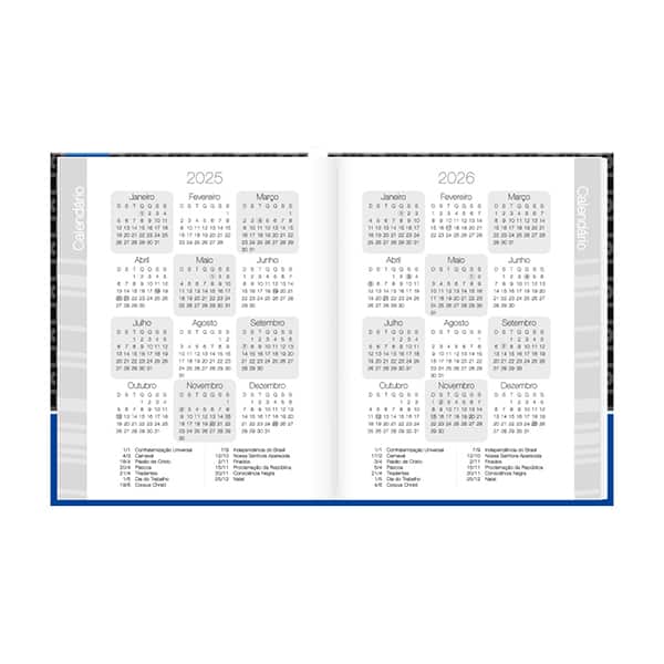 Agenda permanente, Playstation, 114 folhas, 2635563, Spiral Ps - PT 1 UN
