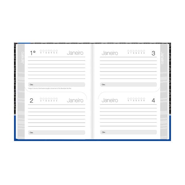 Agenda permanente, Playstation, 114 folhas, 2635563, Spiral Ps - PT 1 UN