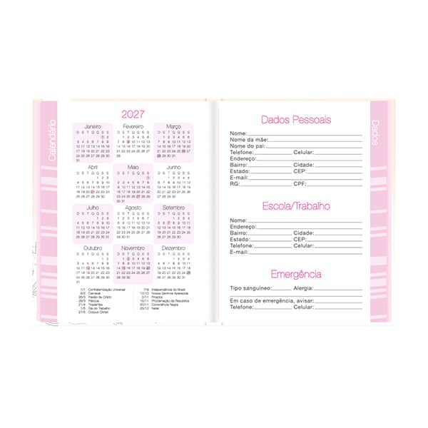 Agenda permanente, Pooh, 114 folhas, 2635570, Spiral Pooh - PT 1 UN