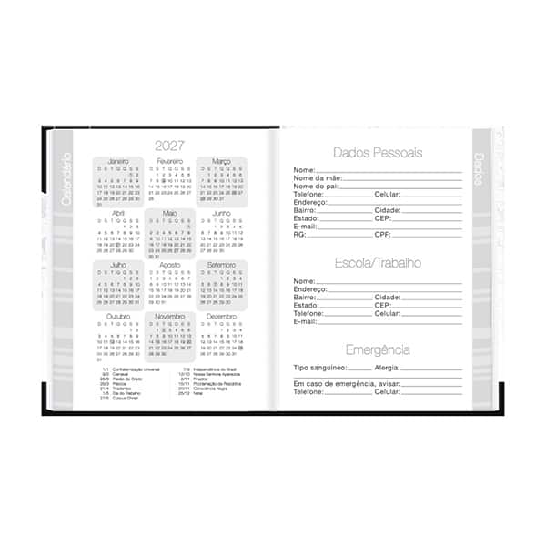 Agenda permanente Snoopy 2635570 Spiral Sno PT 1 UN