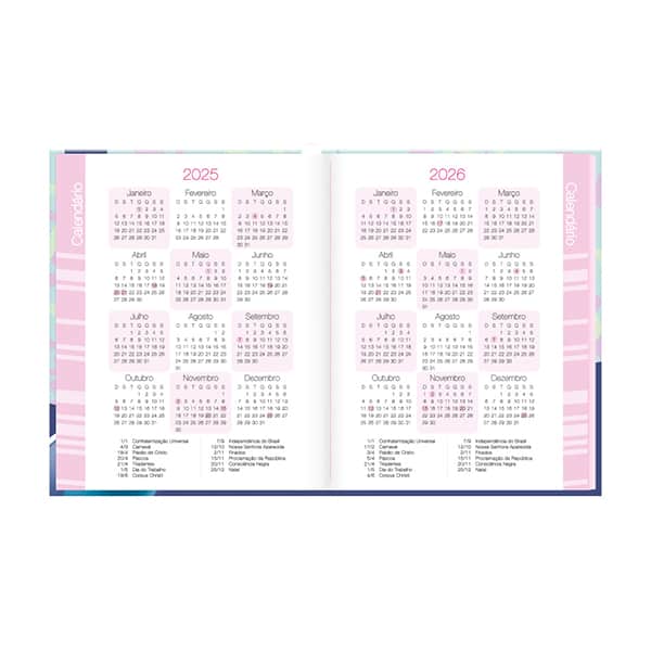 Agenda permanente, Stitch, 114 folhas, 2635587, Spiral Ds - PT 1 UN