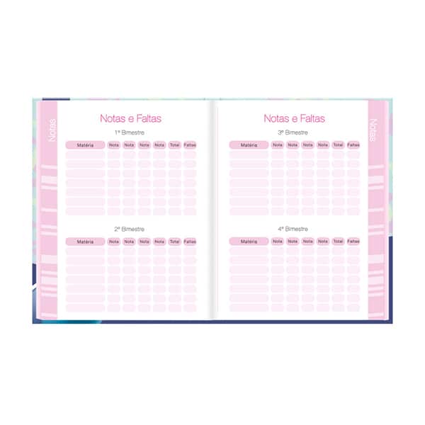 Agenda permanente, Stitch, 114 folhas, 2635587, Spiral Ds - PT 1 UN
