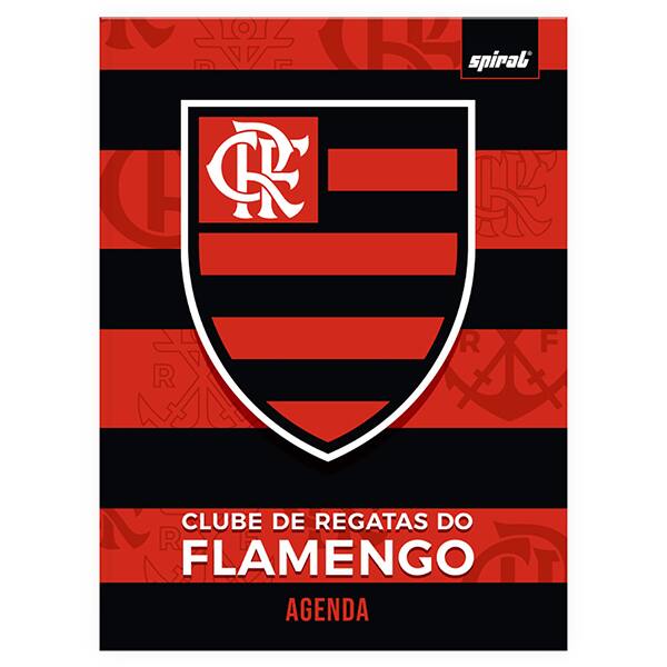 Agenda permanente, Flamengo, 114 folhas, 2637215, Spiral - PT 1 UN