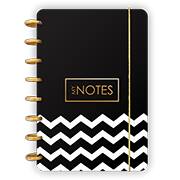 Caderno de Disco P, Zig Zag, Preto, 80 folhas, 213x 145mm, 3172, Abyara - PT 1 UN Caderno de Disco P, Zig Zag, Preto, 80 folhas, 213x 145mm, 3172, Abyara - PT 1 UN