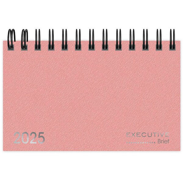 Agenda de bolso 2025, Rosa, 2511291 , Spiral Brief Executive - PT 1 UN