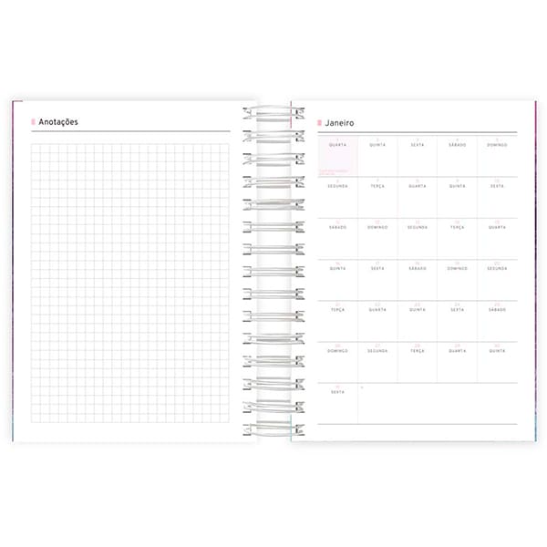 Agenda diária 2025, Dreams, 176 folhas, 2511765, Spiral Dms - PT 1 UN