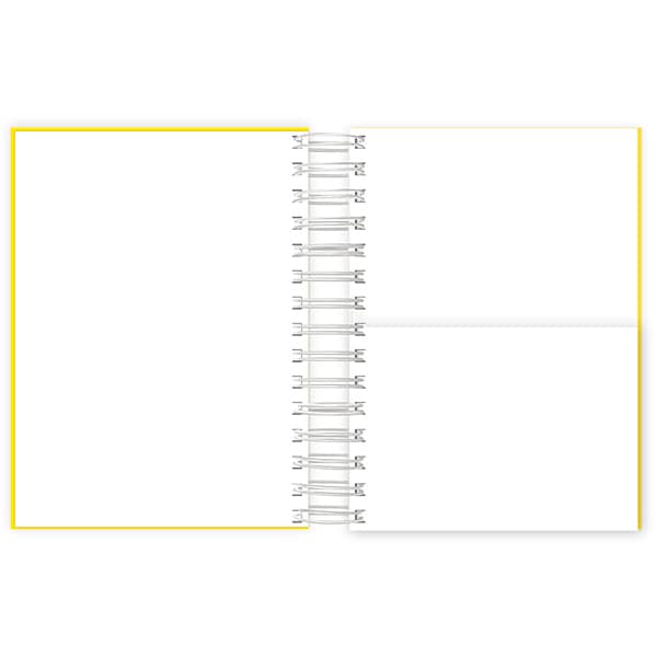 Agenda diária 2025, Lumi Amarelo, 176 folhas, 2514438, Spiral Lumi - PT 1 UN