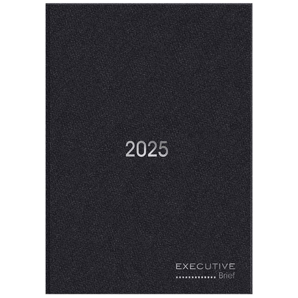 Agenda diária 2025,176 folhas, Preta, 2511390, Spiral Brief Executive - PT 1 UN