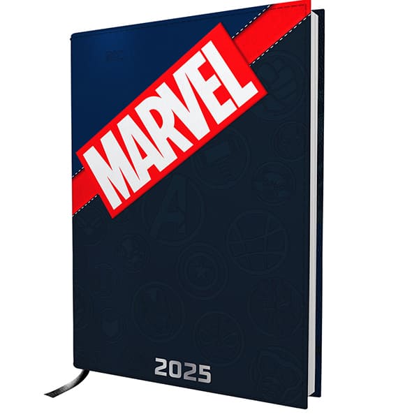 Agenda diária 2025, Marvel, A5, 4581, DAC - PT 1 UN