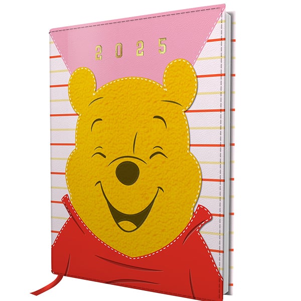 Agenda diária mini 2025, Pooh Disney, A6, 4591, DAC - PT 1 UN