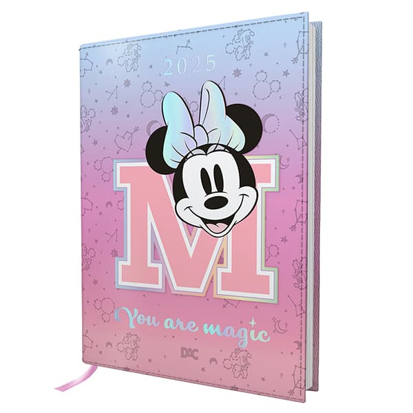 Agenda diária mini 2025 Minnie Disney A6 4586 DAC - PT 1 UN