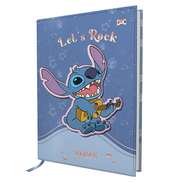 Agenda diária mini 2025, Stitch Disney, A6, 4569, DAC - PT 1 UN