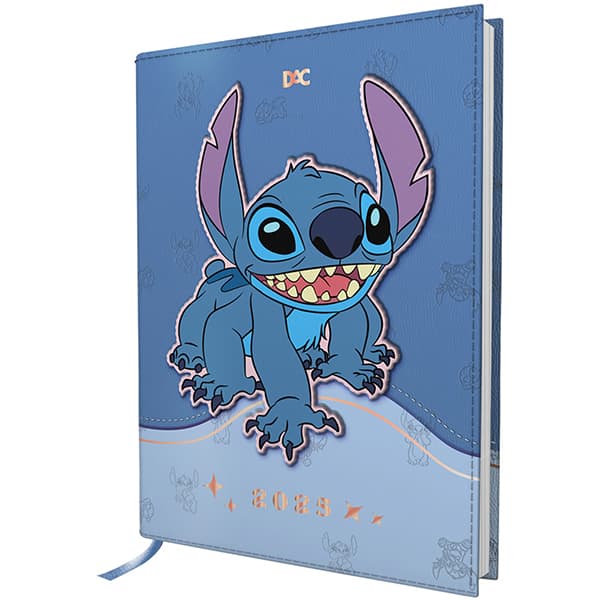 Agenda diária 2025, Stitch Disney, A5, 4597, DAC - PT 1 UN