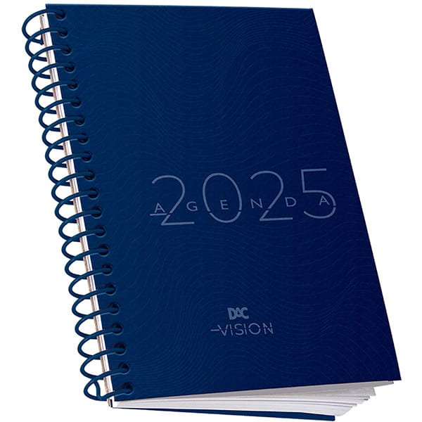 Agenda diária A5, Vison Azul 2025, 4601, DAC - PT 1 UN