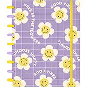 Caderno de disco M, Capa flexível, Lilás, 80 folhas, CDFSP-2RTR017, Iscool - PT 1 UN