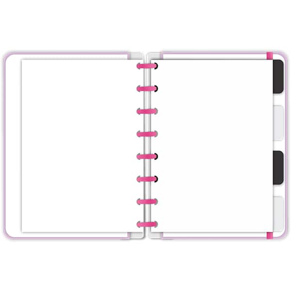 Caderno de disco P, 80 folhas 155 x 215mm, Rainbow lilás, 4100, Abyara - PT 1 UN