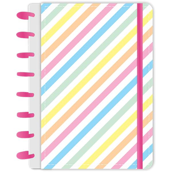 Caderno de disco P, 80 folhas 155 x 215mm, Rainbow colorido, 4117, Abyara - PT 1 UN
