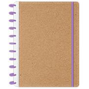 Caderno de disco 80 folhas G, 215x286mm, Kraft, 3479, Abyara - PT 1 UN