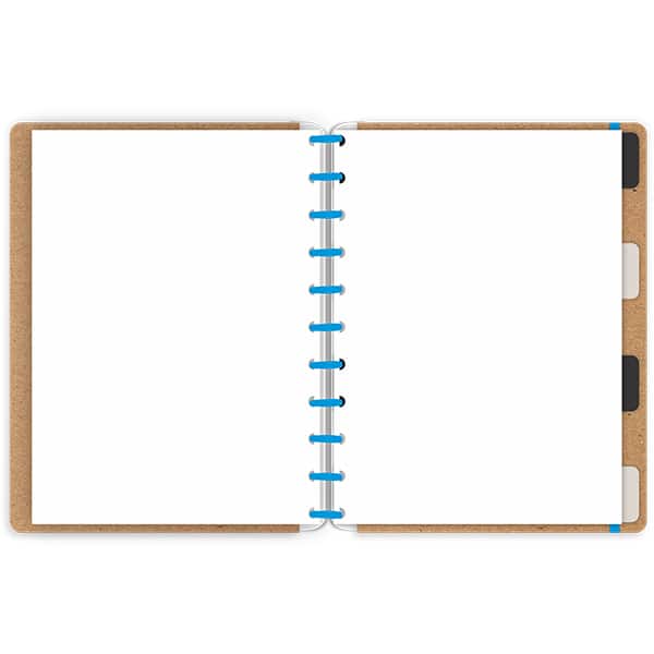 Caderno de disco 80 folhas G, 215x286mm, Kraft, 3318, Abyara - PT 1 UN