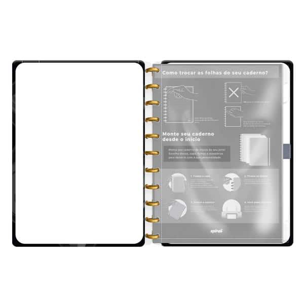 Caderno de Disco Harry Potter Charms, Tamanho G (200×275 mm) com 80 Folhas Pautadas Gramatura 90g, Spiral Hpc - PT 1 UN Caderno de Disco Harry Potter Charms, Tamanho G (200×275 mm) com 80 Folhas Pautadas Gramatura 90g, Spiral Hpc - PT 1 UN