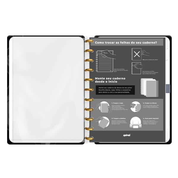 Caderno de Disco Harry Potter Charms, Tamanho G (200×275 mm) com 80 Folhas Pautadas Gramatura 90g, Spiral Hpc - PT 1 UN Caderno de Disco Harry Potter Charms, Tamanho G (200×275 mm) com 80 Folhas Pautadas Gramatura 90g, Spiral Hpc - PT 1 UN